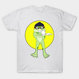 Frog with Swimming goggles T-Shirt